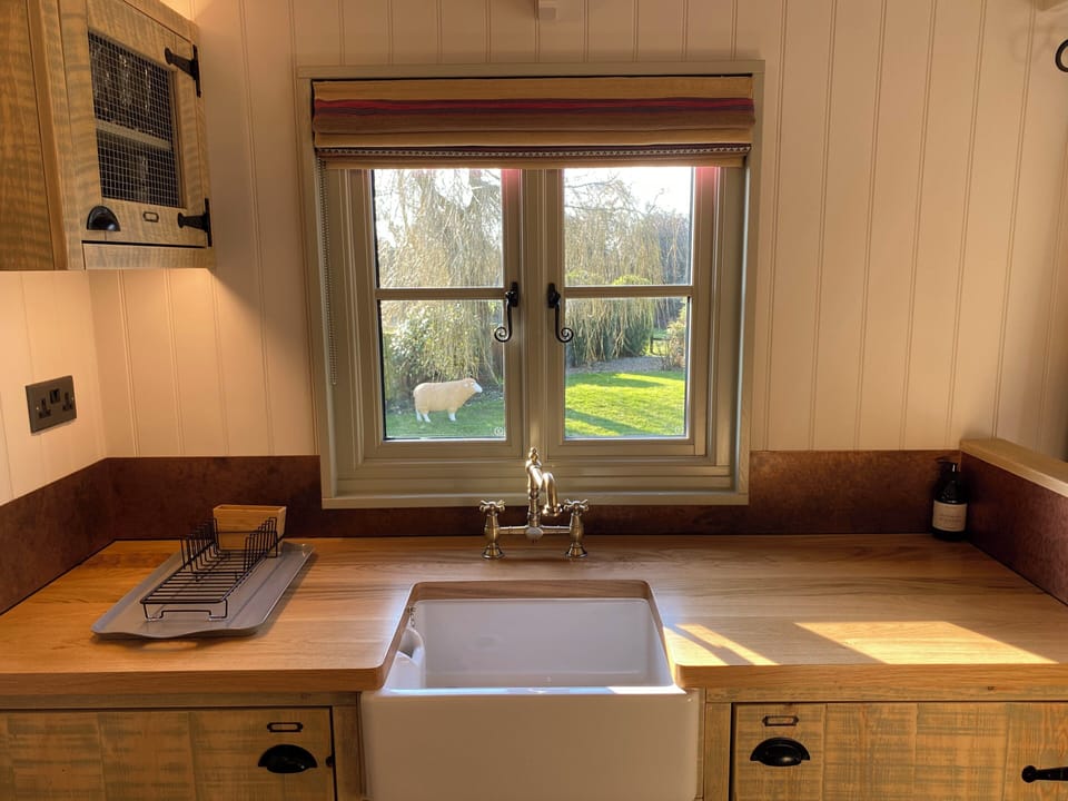 Shepherd's Hut | Private kitchen | Coffee/tea maker, electric kettle