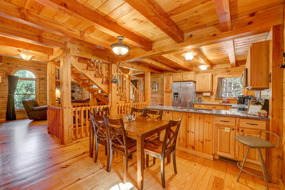 Dining and cooking with family. 