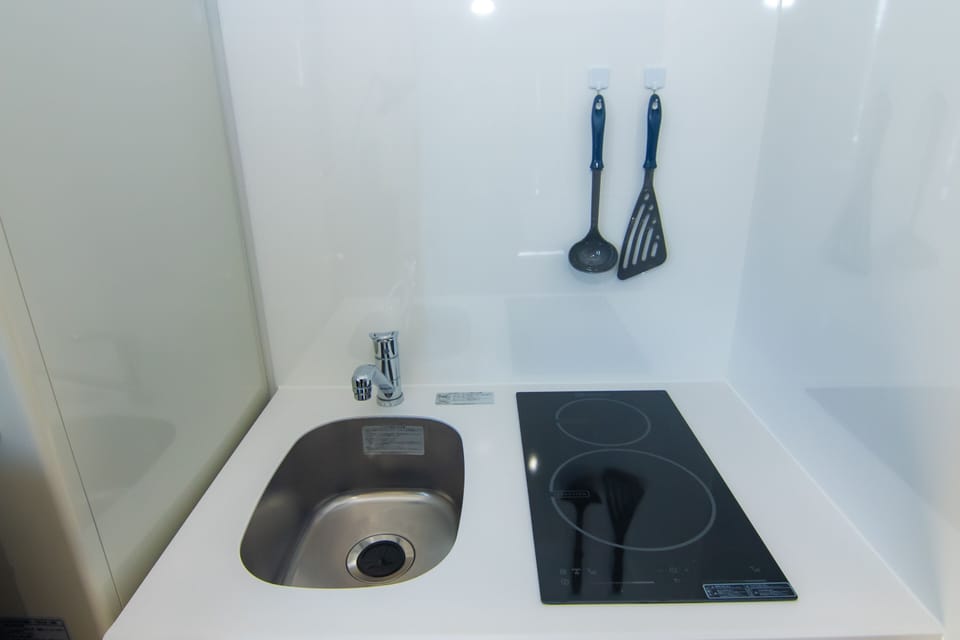 Double Bed Room | Private kitchen | Full-size fridge, microwave, stovetop, electric kettle