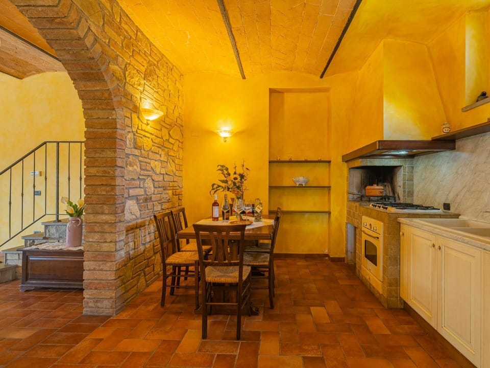 Room, Property, Yellow, Building, Interior Design, Furniture, Countertop, Kitchen, Floor, Ceiling