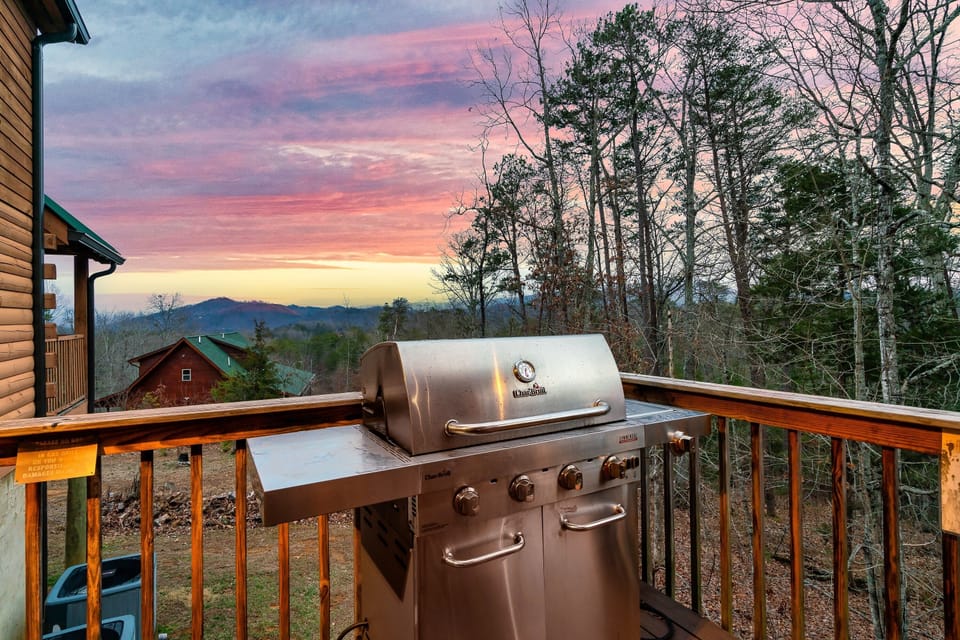 View the mountains as you grill (off screened porch and great room)