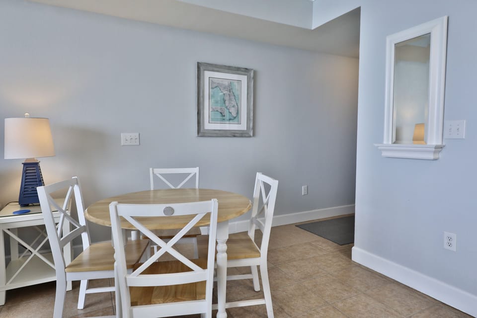 Dining table.