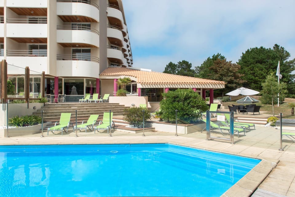 In the summer, you will love the outdoor pool!