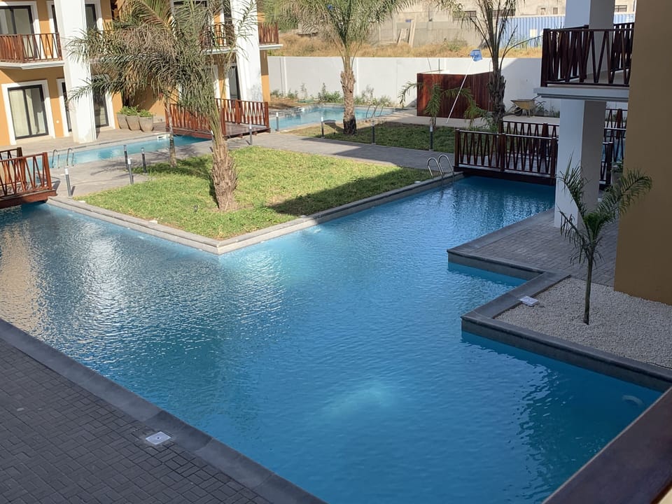 Balcony pool view
