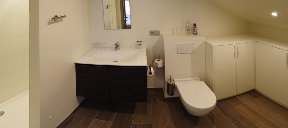 Deluxe Triple Room, 1 Bedroom, Non Smoking | Bathroom | Shower, rainfall showerhead, free toiletries, hair dryer