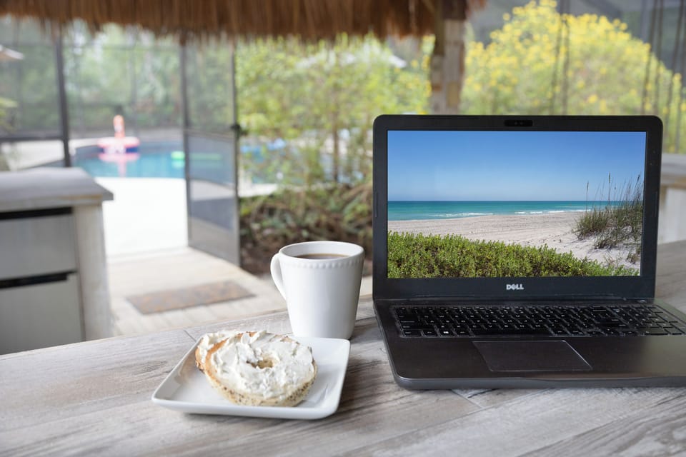 If you have to work, what better place?