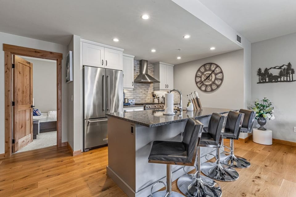 Modern kitchen with high-end appliance.