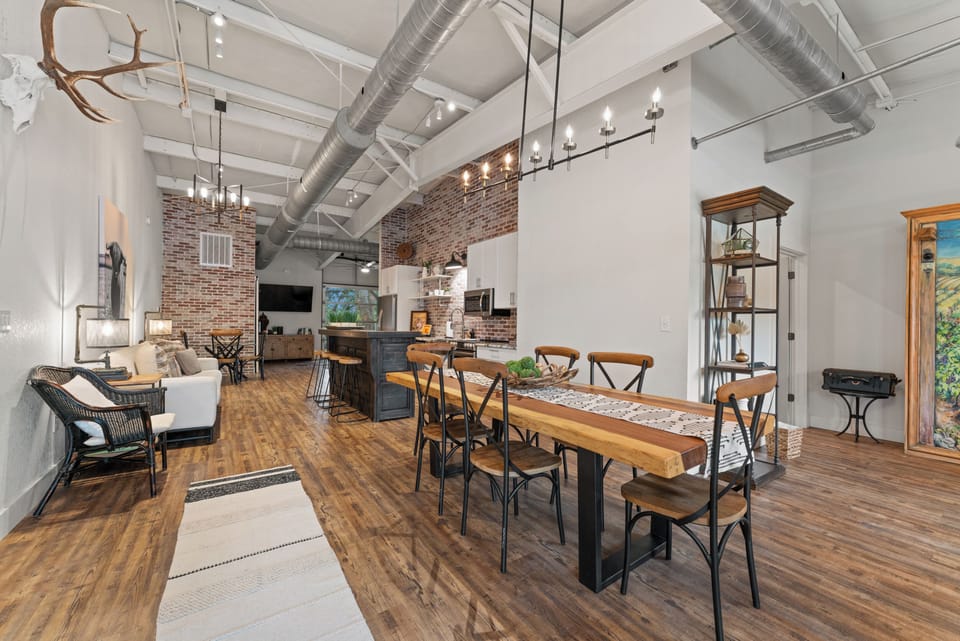 Spacious dining space