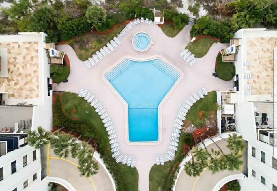 The sparkling pool is always a great choice to lounge the day away with your favorite book and a nice drink.
