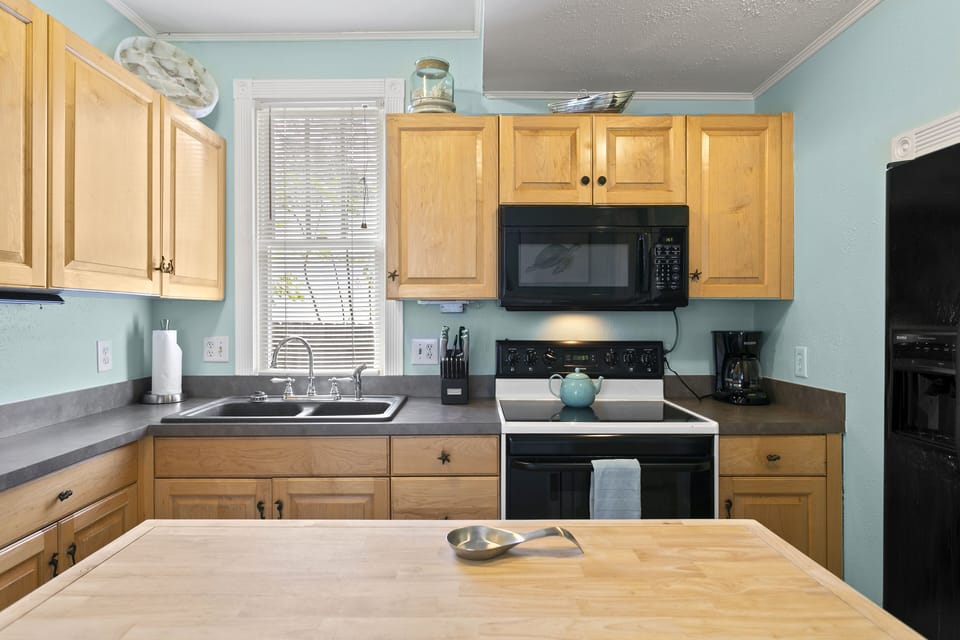 fully stocked kitchen