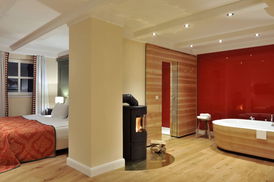 Free toiletries, hair dryer, bathrobes, slippers