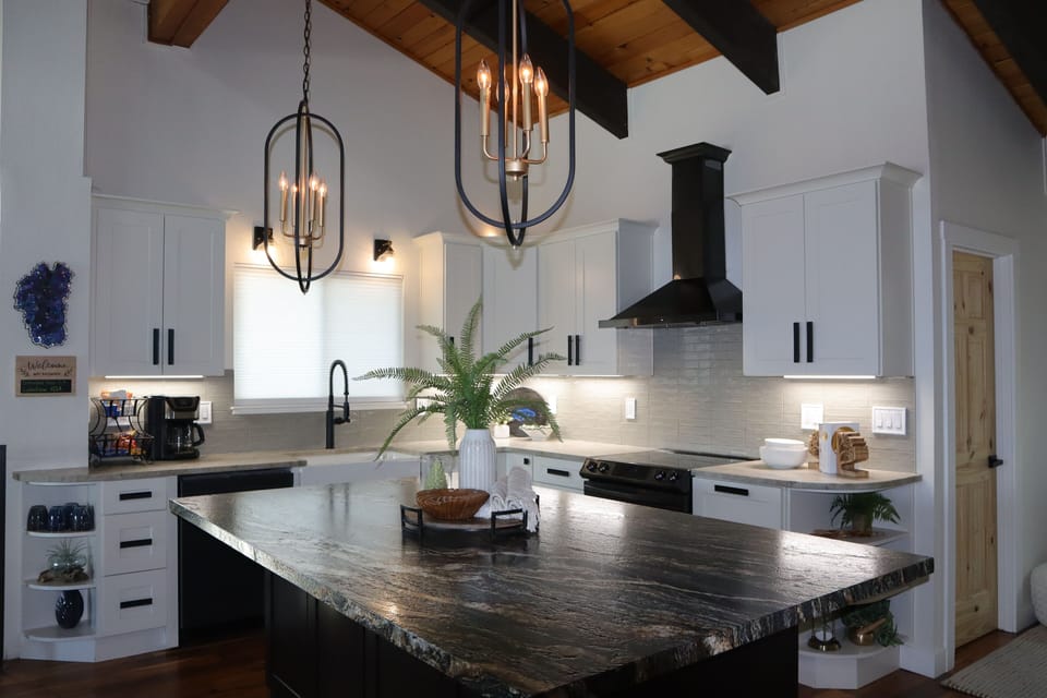 Designer Kitchen with Granite Island