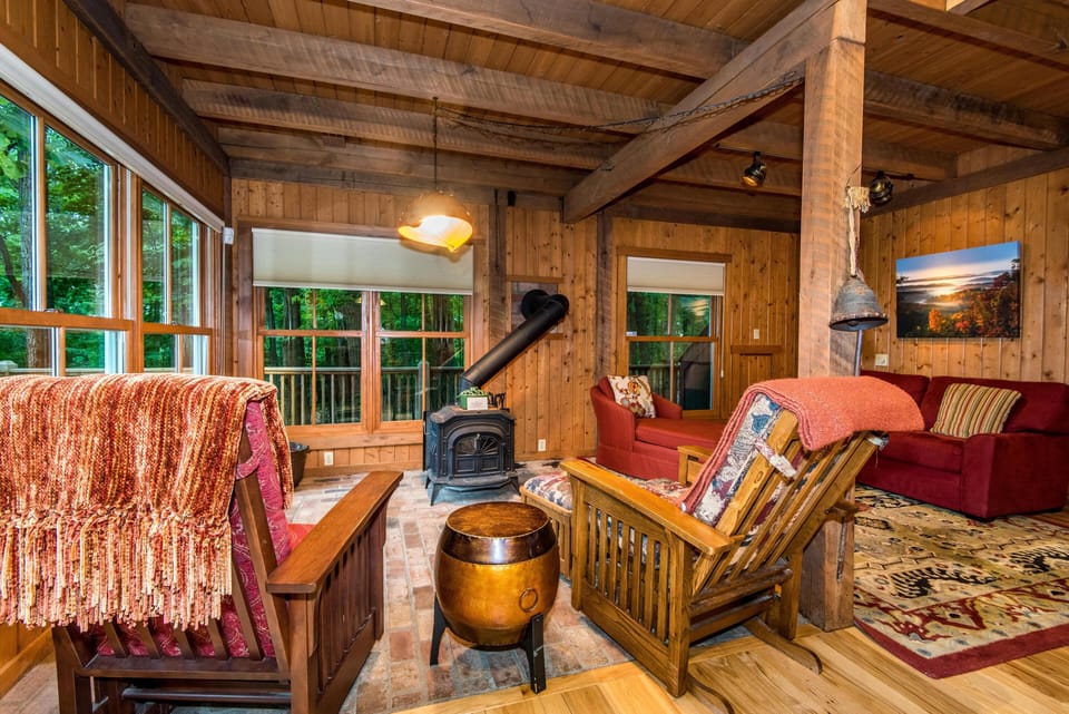 Open concept sleeping area