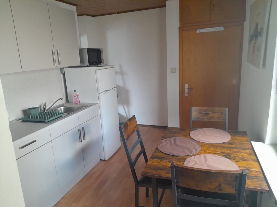 Standard Apartment, Private Bathroom, Courtyard View (Monteurwohnung+ Küche) | Private kitchen | Highchair