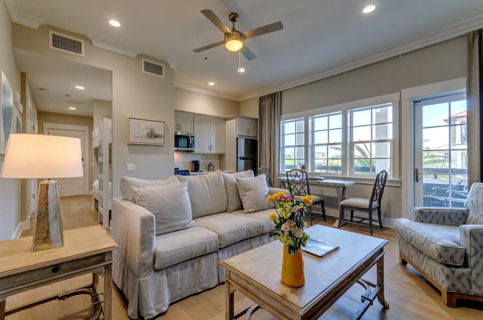 Relax and unwind in the cozy living room.