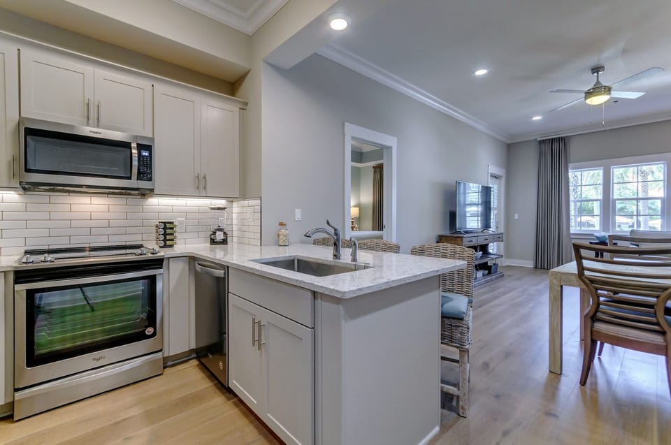 Curb your appetite by cooking a meal in your kitchen.