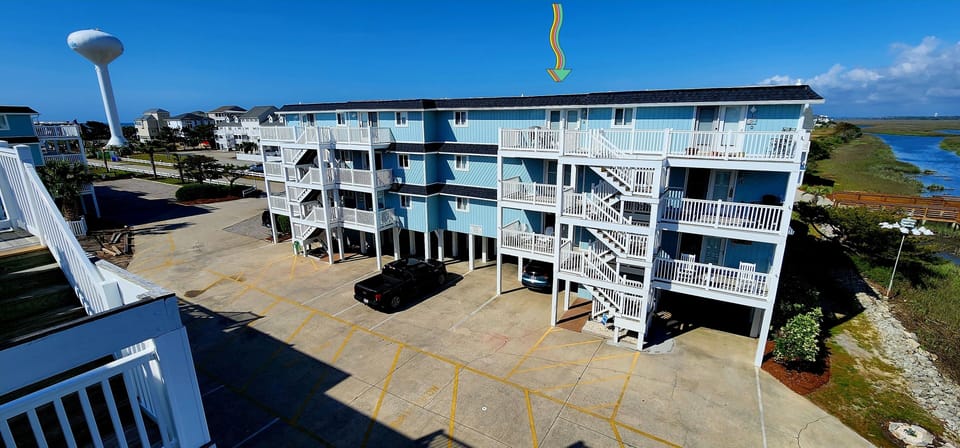 Condo is on top floor.  West end water tower in top left corner.