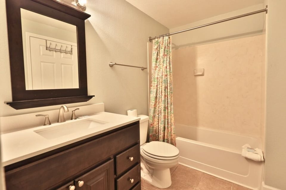 Master Bathroom with Updated Cabinets Not Found in Other Tidewater Units