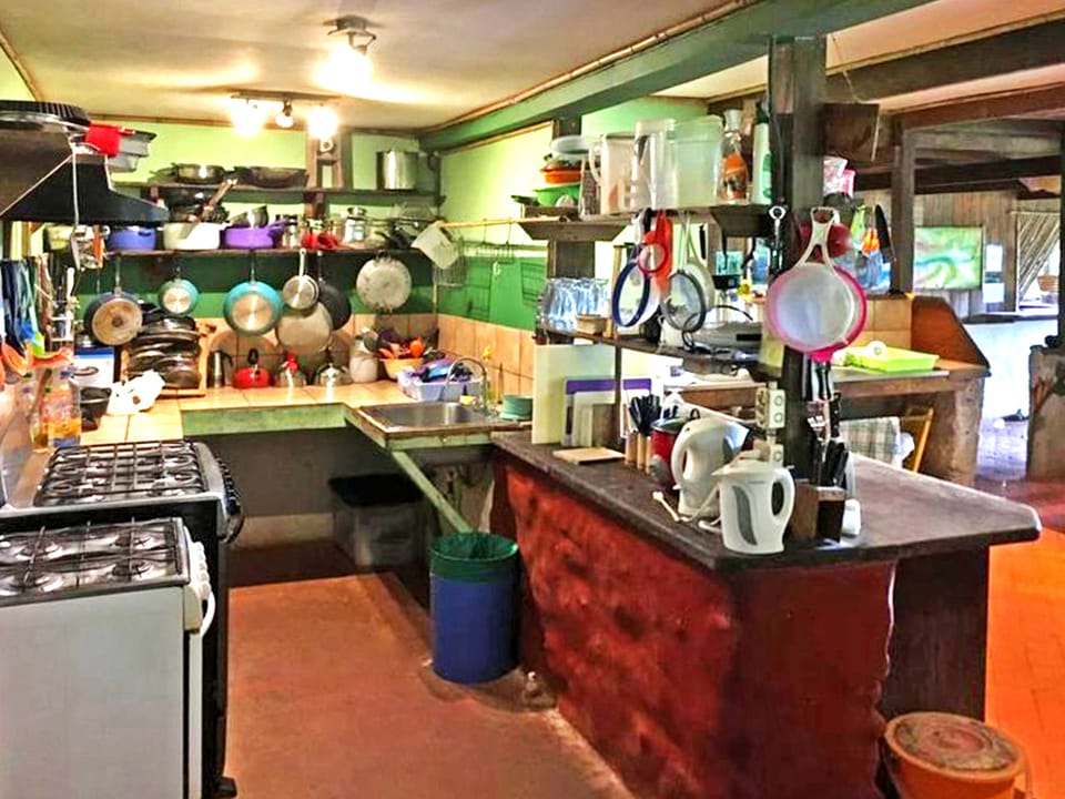 Family Quadruple Room | Shared kitchen | Full-size fridge, oven, stovetop, toaster