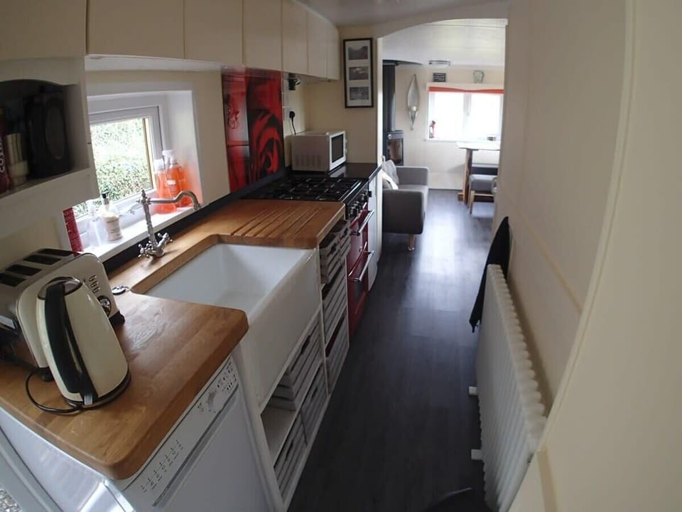 Kitchen looking towards lounge