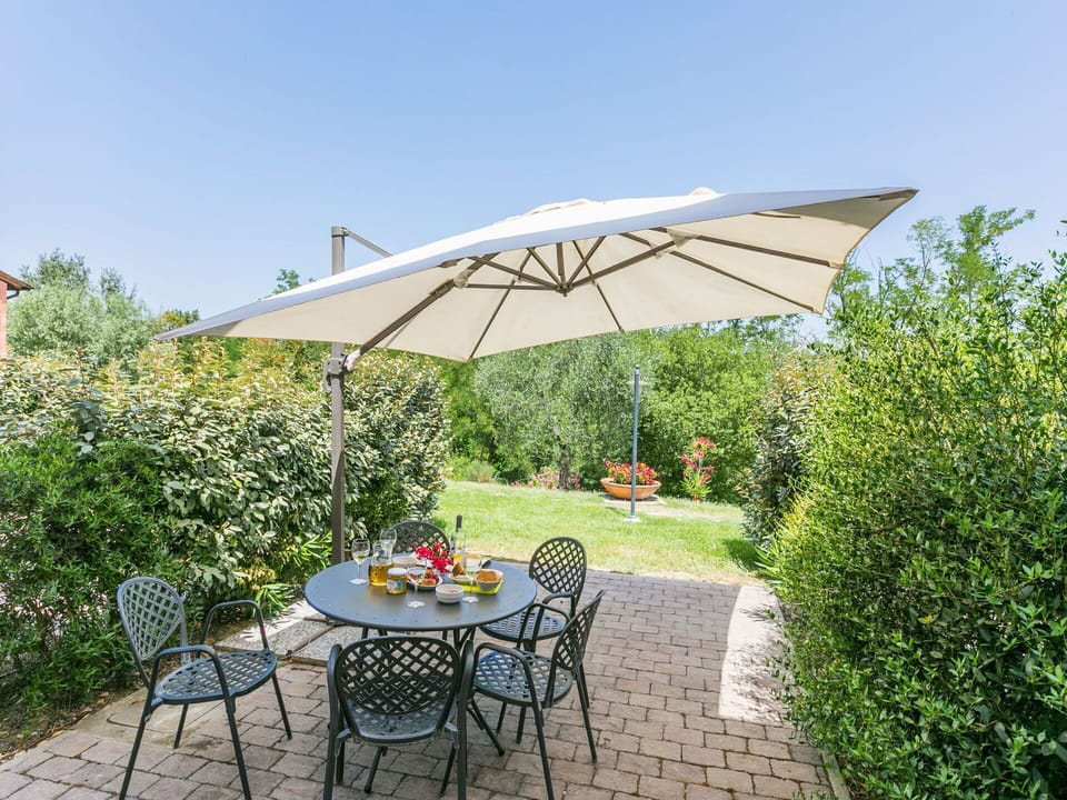 Plant, Table, Furniture, Plant Community, Umbrella, Sky, Chair, Botany, Flower, Shade
