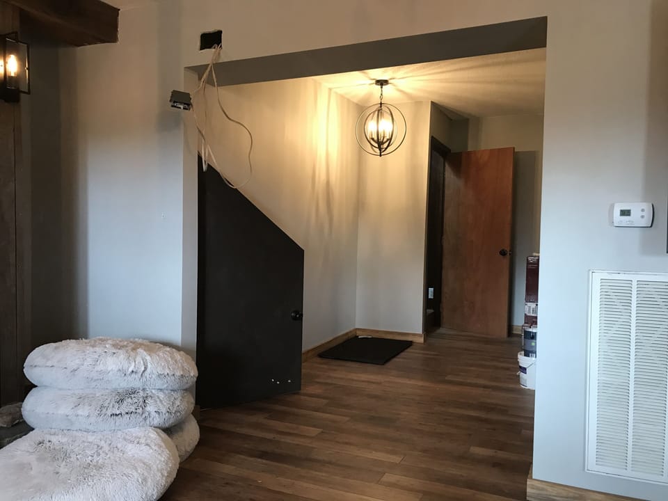 1st floor hallway to kids closet under the stairs