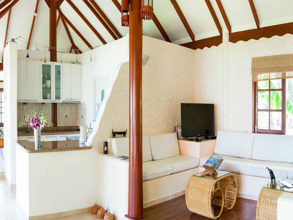 Villa, 3 Bedrooms, Non Smoking, Kitchen | Living area | Flat-screen TV