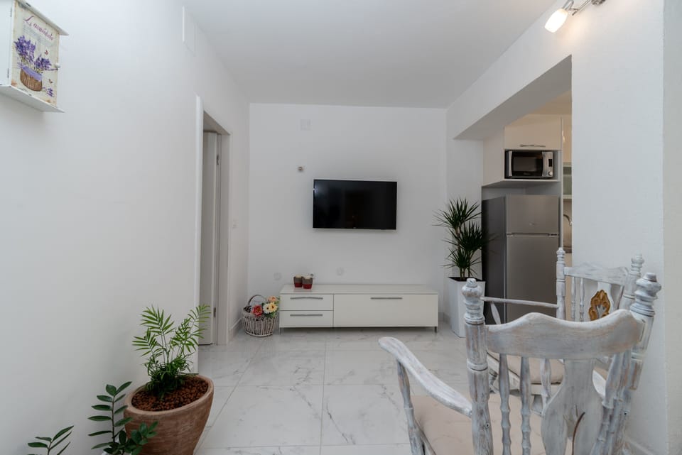 Apartment, 2 Bedrooms, Private Pool | Living area | Flat-screen TV