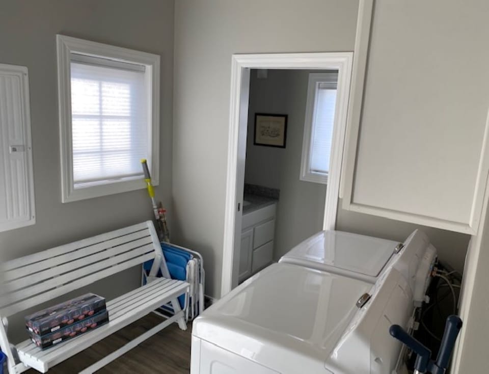 Laundry Room with door to powder room