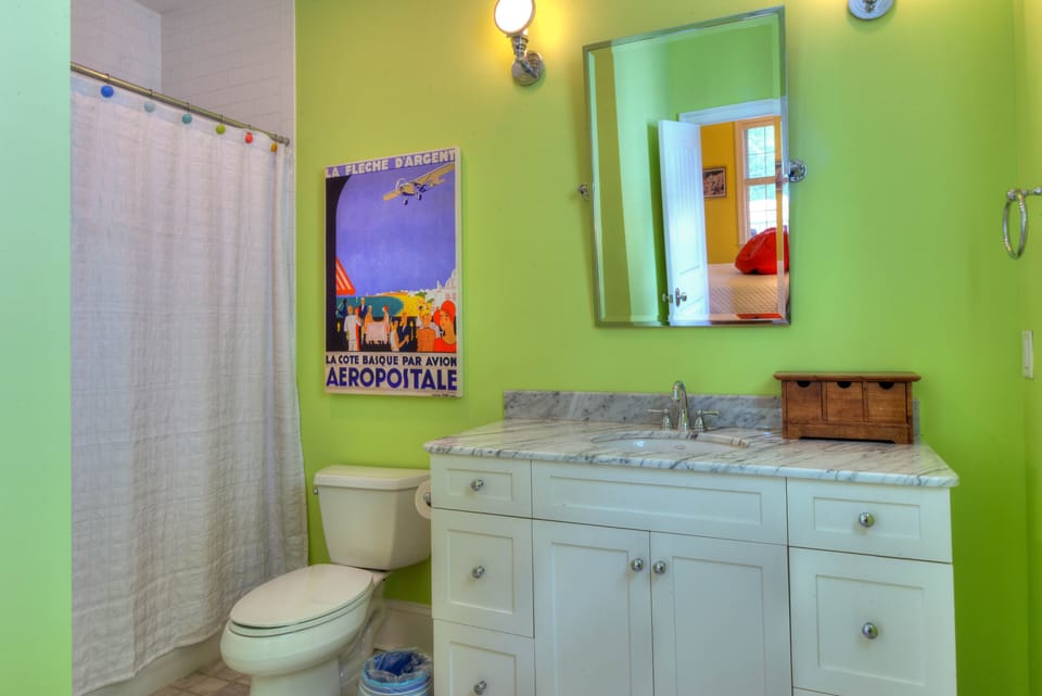 upstairs bedroom's bathroom