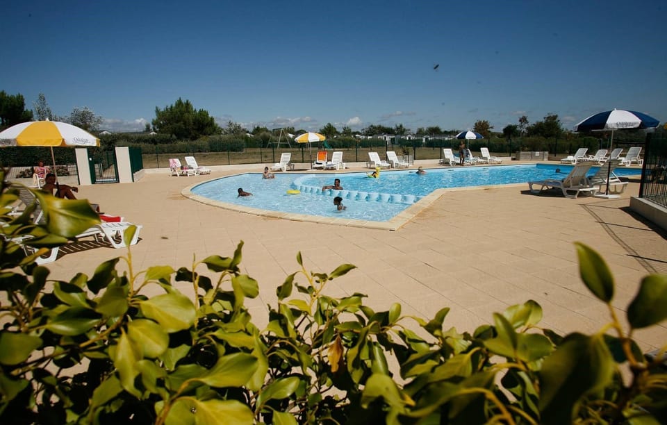 The kids will love the paddling area in the pool.