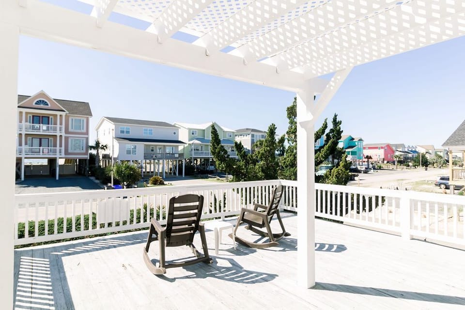 A great decks to sit and relax.