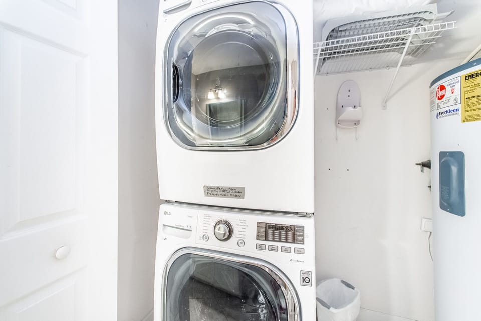 Washer and dryer