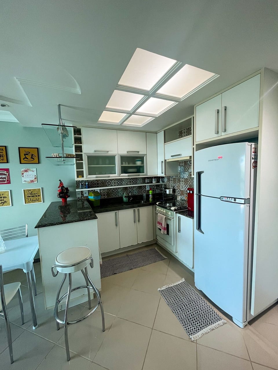 Apartment | Private kitchen | Fridge, microwave, toaster, highchair