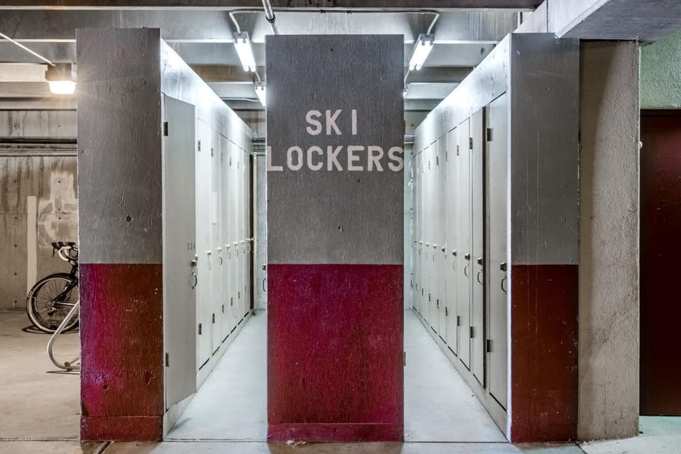 Ski locker provided to fit all the gear