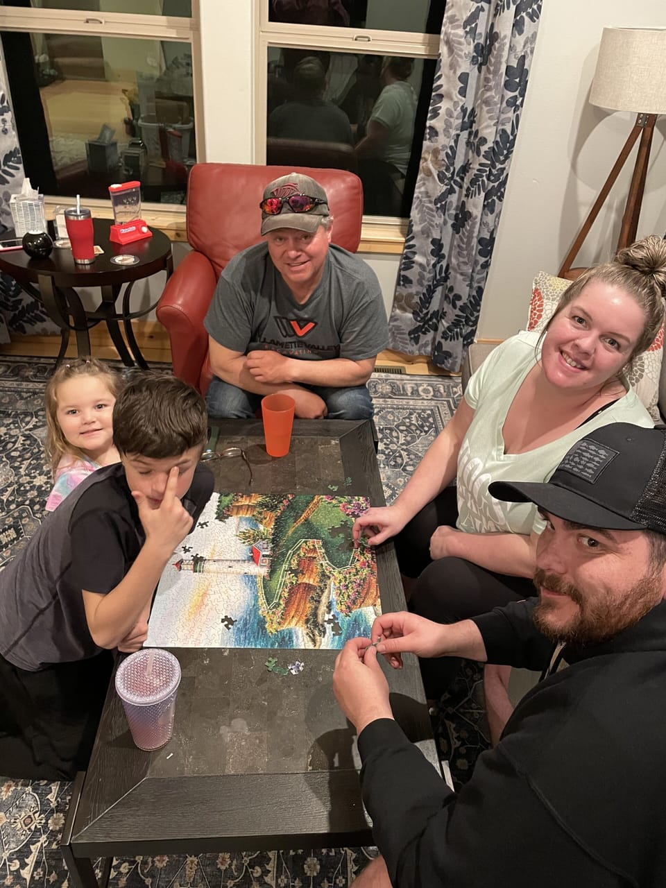 The puzzle team, great activity for a large group.