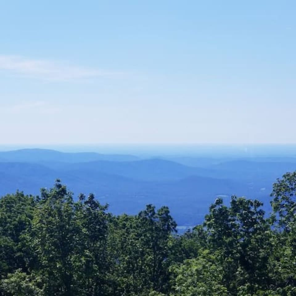 One of the best views of the Blue Ridge mountains at Wintergreen Resort