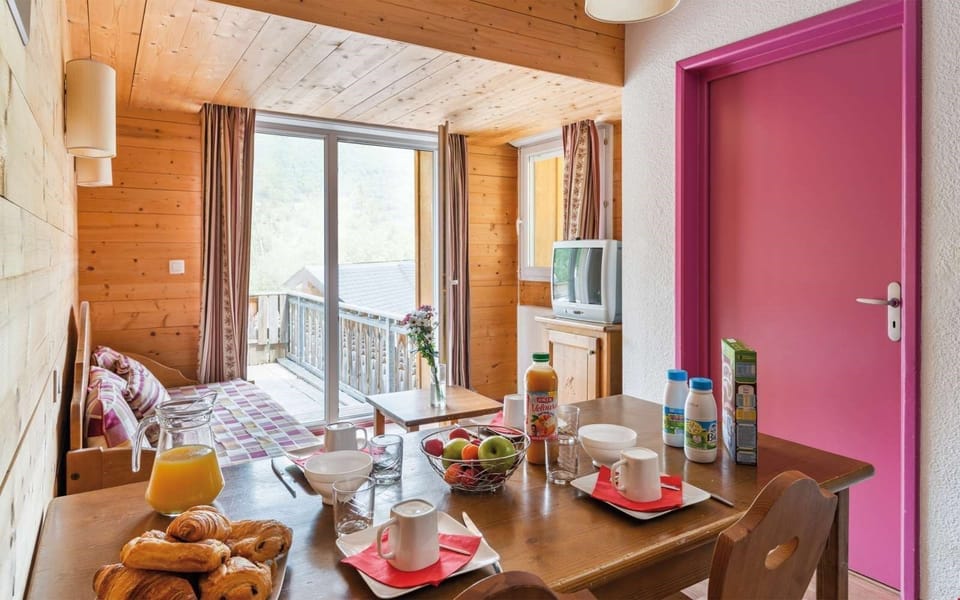 Enjoy meals together at the dining room table.