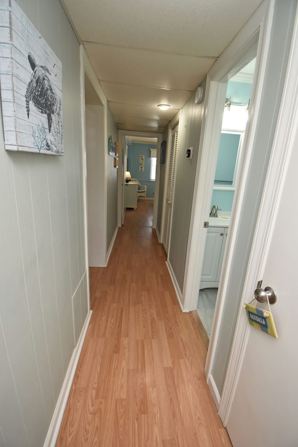 Hallway looking to Primary Bedroom