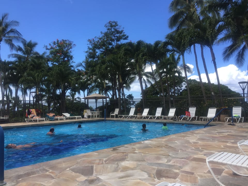 Community salt water pool