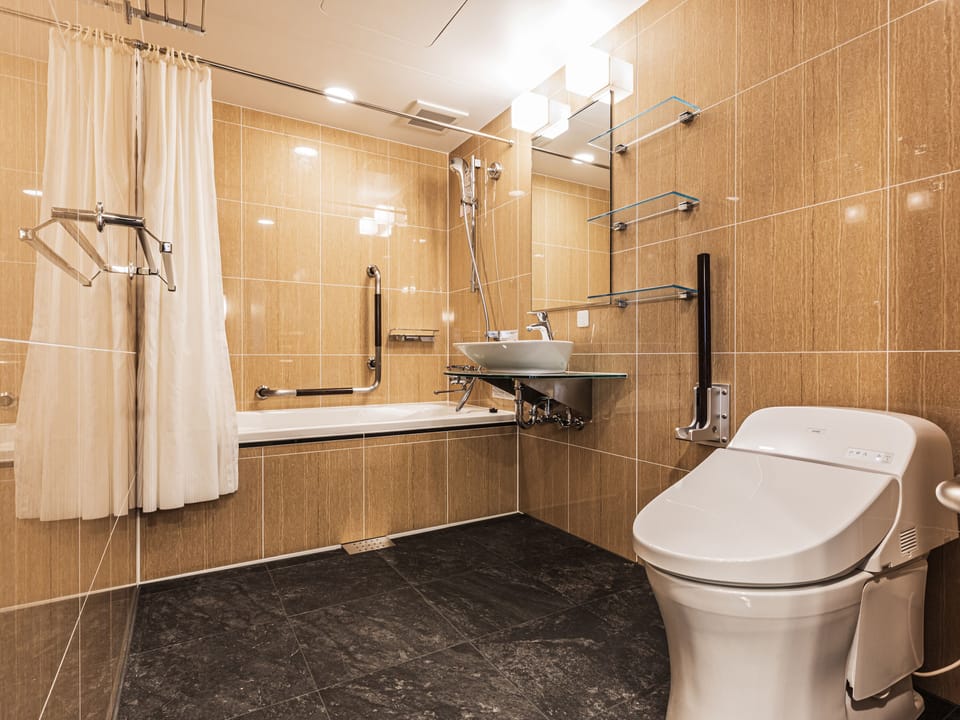 Deluxe Twin Room | Bathroom | Combined shower/tub, free toiletries, hair dryer, slippers
