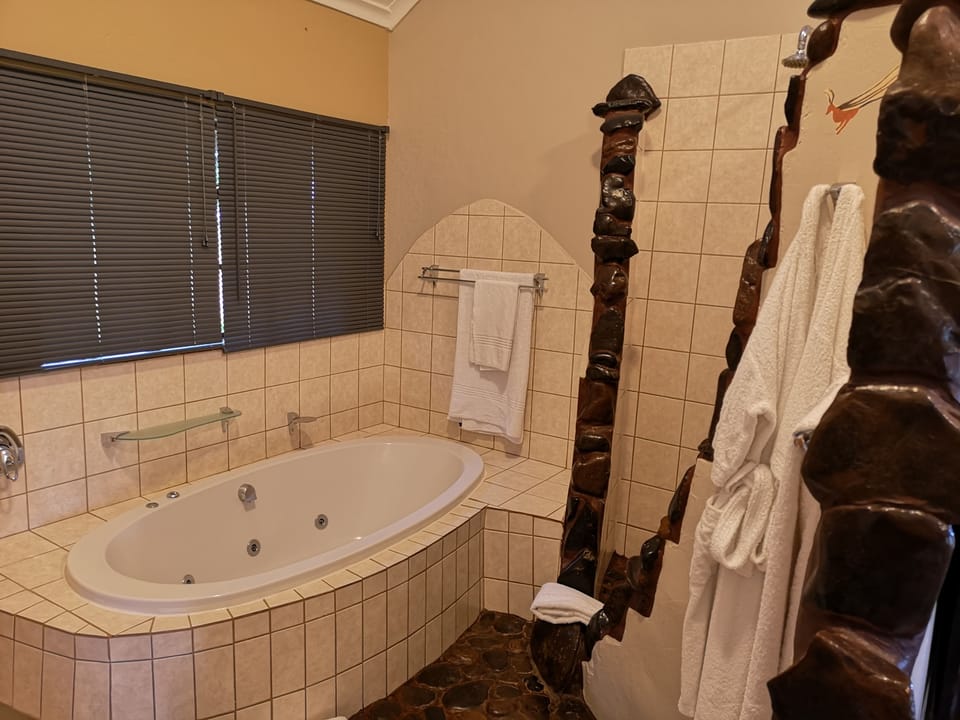 Free toiletries, hair dryer, bathrobes, towels