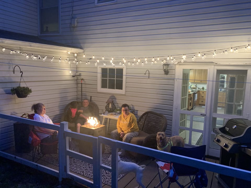 Kitchen Deck - nighttime