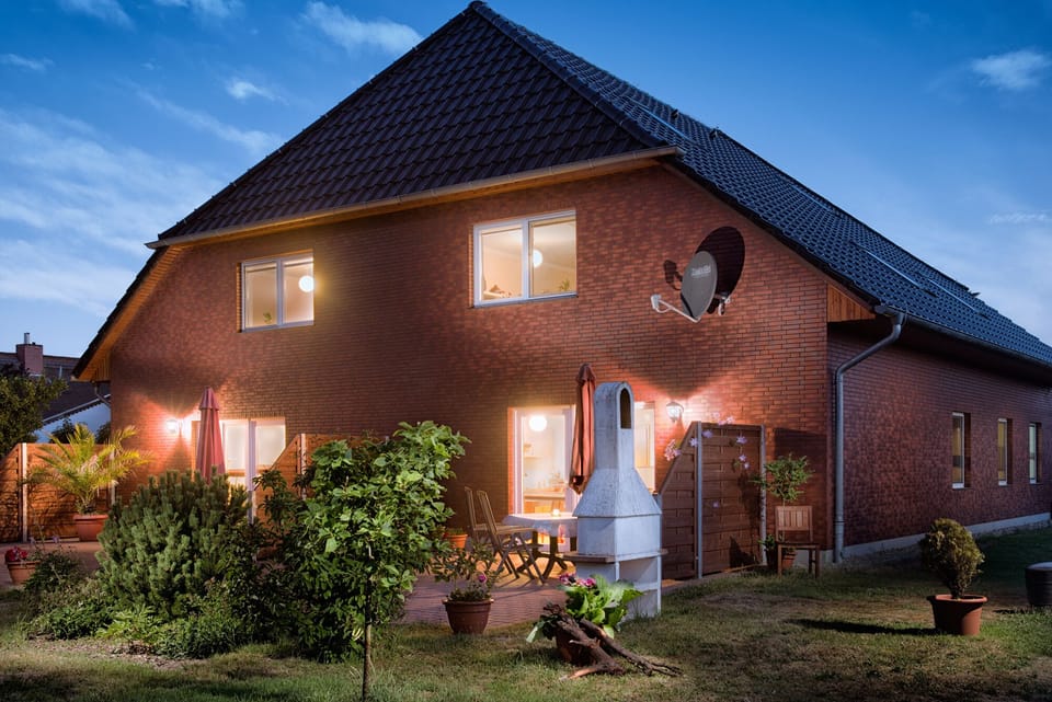 Front of property - evening/night