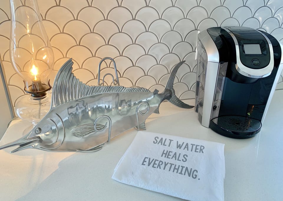 Saltwater does heal everything or at least helps!