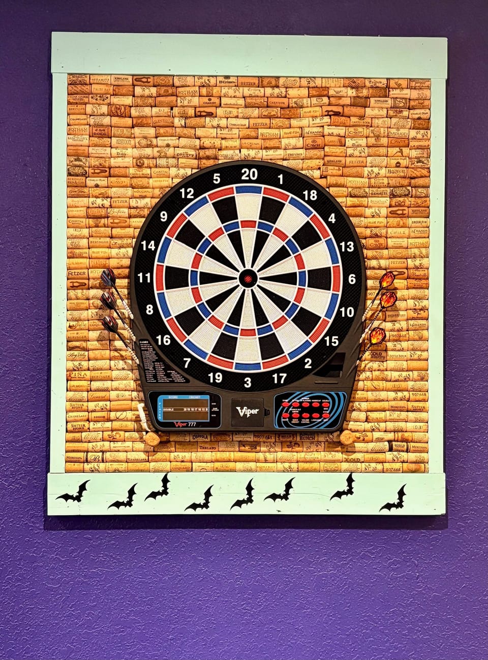 Challenge your friends to Darts. Hard wired/no worries on battery life