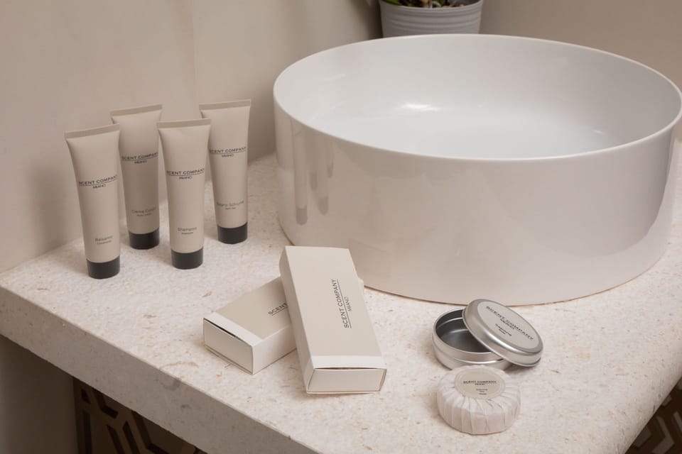 Superior Double Room | Bathroom | Designer toiletries, hair dryer, bathrobes, slippers