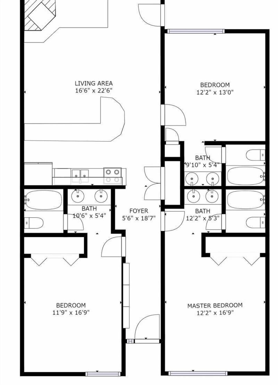 A great one level floor plan with a large living area makes this a wonderful space for friends and family.