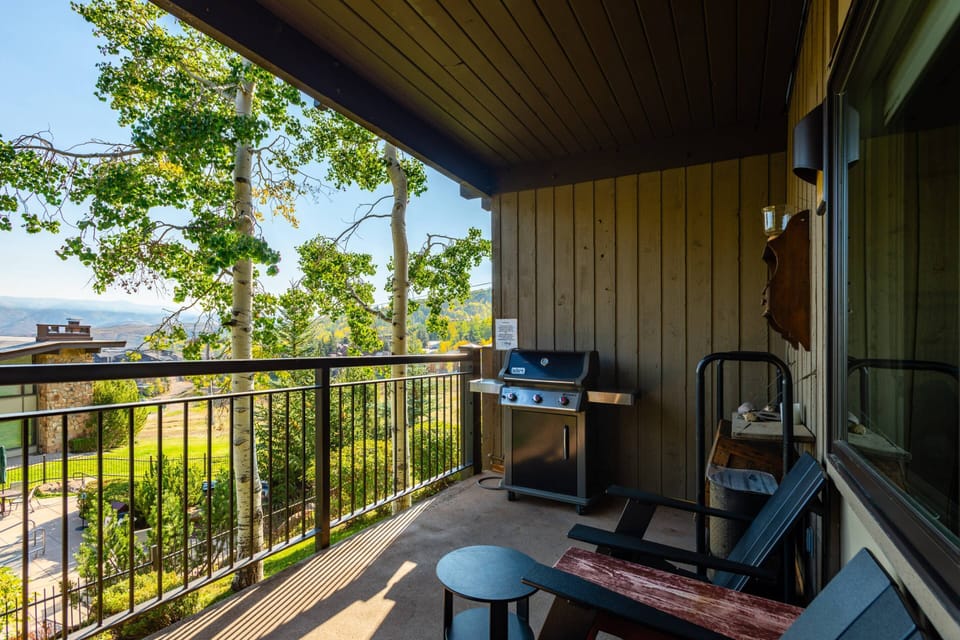 Grill a great meal while enjoying the beautiful Snowmass views.