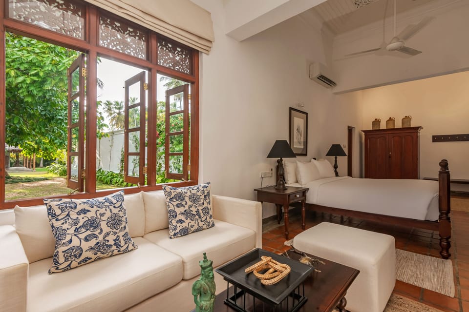 Deluxe Room, Garden View | Premium bedding, free minibar items, in-room safe